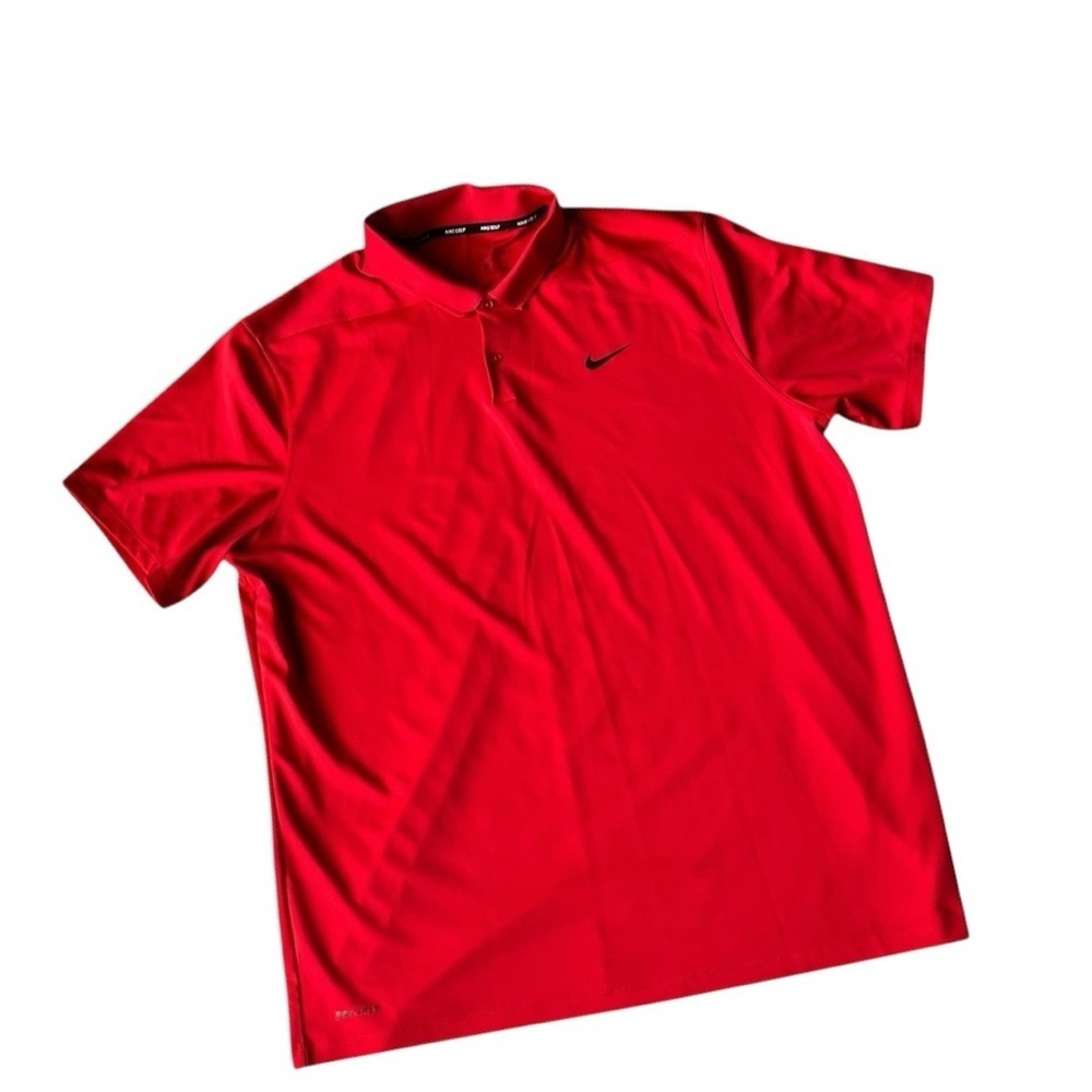 Nike Men's Red Polo Golf Shirt Short Sleeve Size XXL Chest